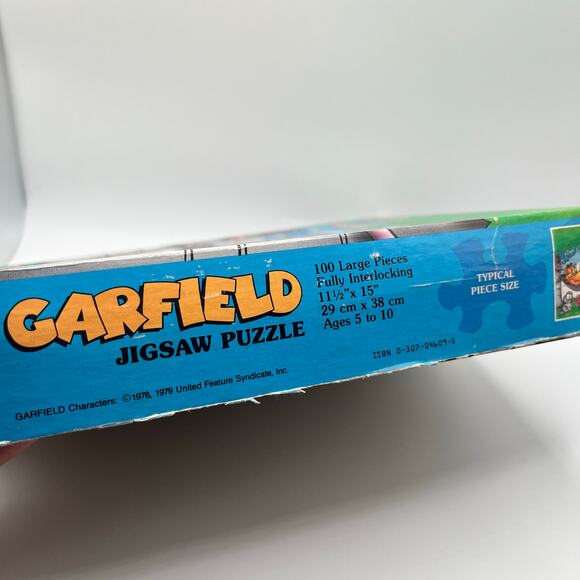 Vintage Garfield Puzzle 100 Piece Jigsaw Puzzle 1979 Complete Nermal Odie Summer - Picture 4 of 10